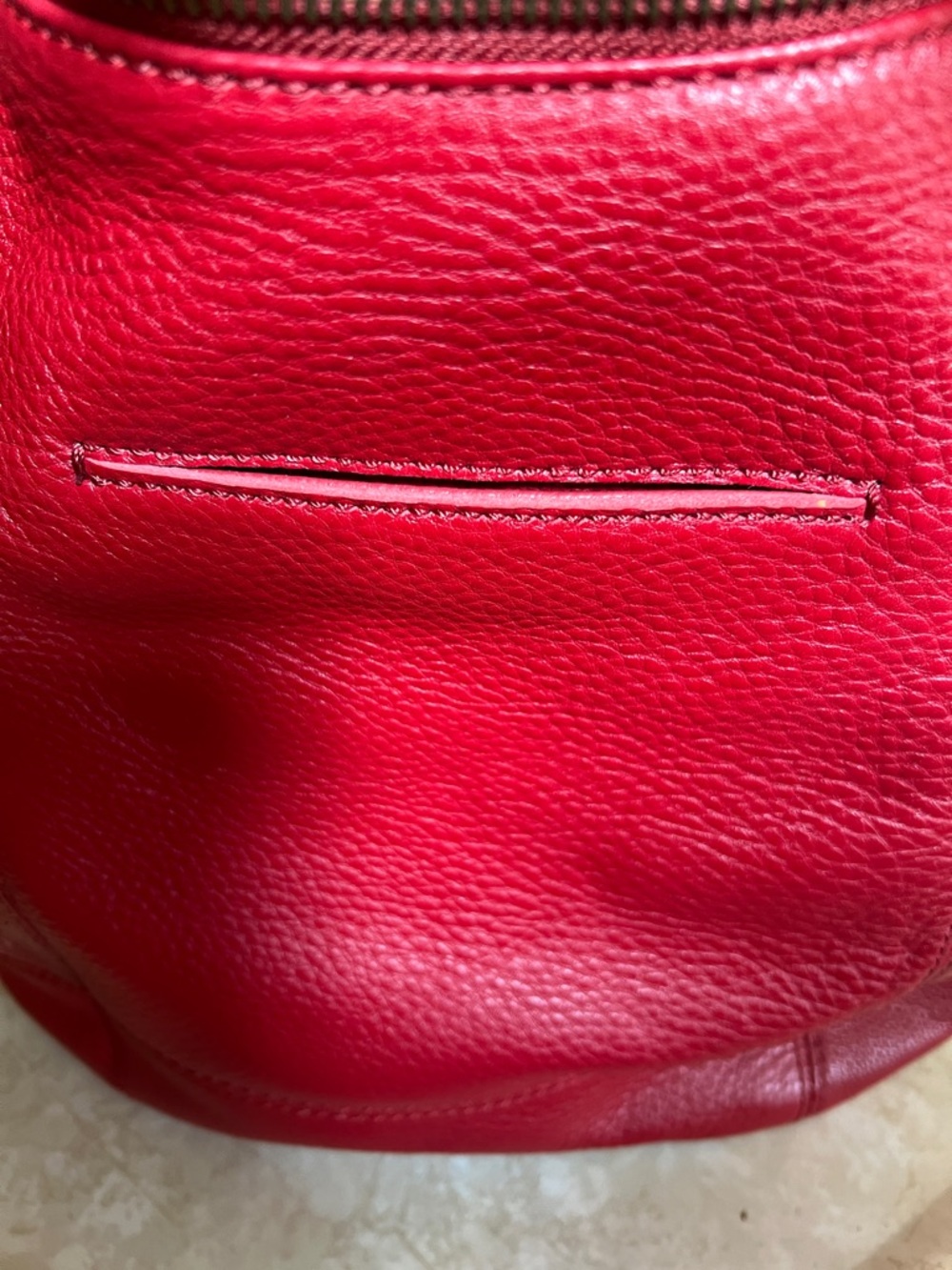The Sak Red Perforated Leather Shoulder Bag - Picture 9 of 10